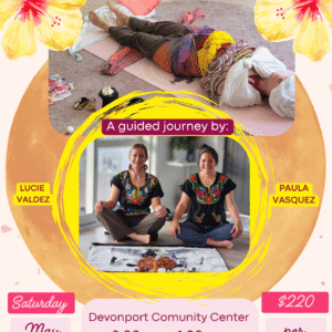 Flyer of "Closing Ritual Ceremony" with two practicioners